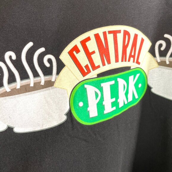 Friends Central Perk Cafe T-Shirt LARGE Long Sleeve Unisex 100% Cotton NEW - Picture 3 of 7